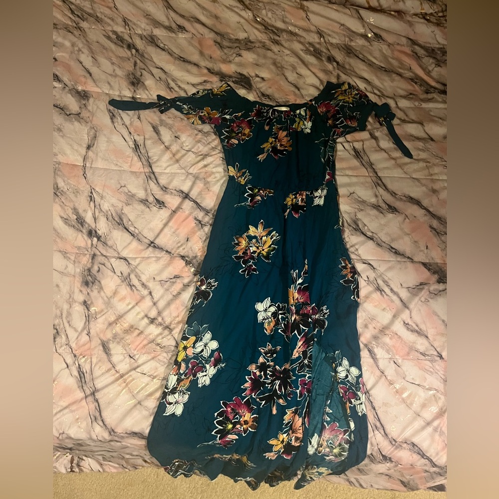 Long flower dress